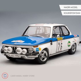 Resim 1:18 Autoart 1972 BMW 2002 #76 TAP Rally Warmbold Davenport 