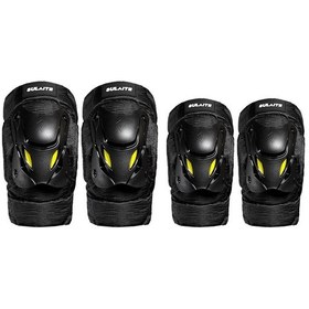 Resim Sulaıte Motosiklet Koruyucu Binici Rüzgar Sıcaklığı Koruyucu Dişli Sürme Ekipmanları, Renk: Siyah Dizlikቖ Pedi Diğer 