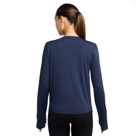 Resim Nike One Classic Dri-Fit Kadın Mavi Antrenman T-Shirt IB9403-410 
