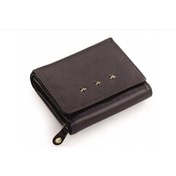 Resim Saban Cüzdan Gerçek Deri Çok Gözlü, Fermuarlı, Kartlık Bölmeli 