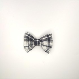 Resim Tedz Collection Mordino Gri Ekoseli Papyon Model Saç Tokası Çok Renkli 