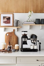 Resim Karaca Coffeemaid Kahve Öğütücülü, Köpürtücülü, 19Bar Basınçlı Espresso Latte Cappuccino Americano Mk. 1,4L 