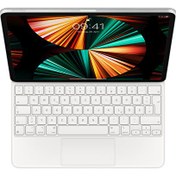 Resim Apple Magic Keyboard MJQL3TQ/A 12.9" iPad Pro 3. 4. Ve 5. Nesil Uyumlu Türkçe Q Klavye Beyaz Apple