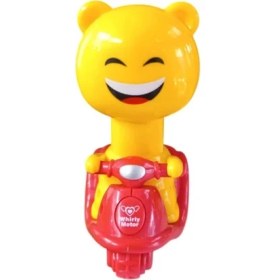 Resim Can Ali Toys Sarı Emoji Kafalı Bas Git Motor CNL-5555-KIRMIZI 