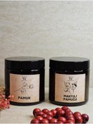 Resim Pamuk - Makyaj Pamuğu Etiketli Plastik Kavanoz Banyo Düzenleyici Pamukluk 