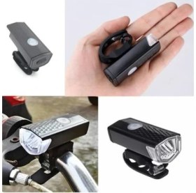 Resim Bike Sky Rechargeable Bisiklet Ön Işığı Için Şarj Edilebilir Ön Far 300 Lümen Su Geçirmez 