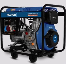 Resim FACTOR KDK 7500 CE3 Dizel Jeneratör Marşlı Trifaze 