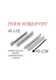 Resim Samet Beyaz Klasik Çekmece Ray - 40 Lık - 40 Cm 