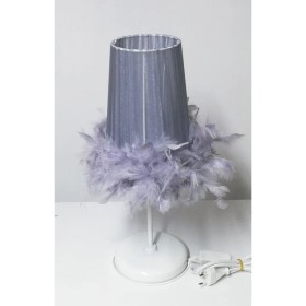 Resim Tüylü Erkek Kız Çocuk Odası Yatak Odası Abajuru Renk Seçenekli 