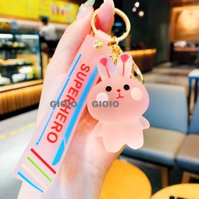 Resim Silver1 Zarif Sevimli Yün Domuzcuk Anahtarlık Okul Çantası Kolye Bebek Araba Anahtarlık Çekicilik (Yurt Dışından) 