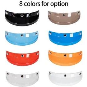 Resim Pazly Genel 3 Düğmeli Motor Kaskı Rüzgarlık - Uv, Çizilmeye Dayanıklı, Buğulu 