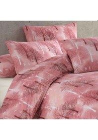 Resim Ranforce Kumaşından Tek Kişilik Nevresim Seti 160x220 Bordo 