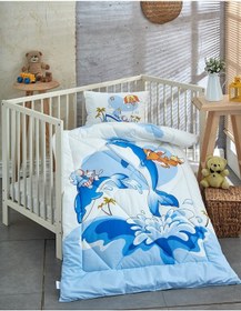 Resim Komfort Home Baskılı Bebek Yorgan Seti Pamuk Silikon Dolgu / 