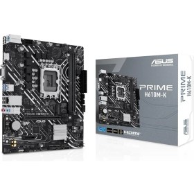 Resim Asus Prime H610M-K Intel Soket LGA1700 DDR5 5600MHz mATX Gaming (Oyuncu) Anakart 
