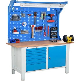 Resim Star Çelik Atölye Çalışma Tezgahı (1600 x 720 x 830-930 mm) 