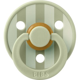 Resim Bibs Studio Colour Block Kauçuk Emzik - Sage - 0-6 Ay 