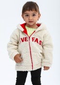 Resim Bebek Polar Sweatshirt Çocuk Fermuarlı Kapüşonlu Hırka 