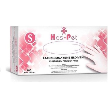 Has Pet Beyaz Lateks Pudrasız Small 100'lü