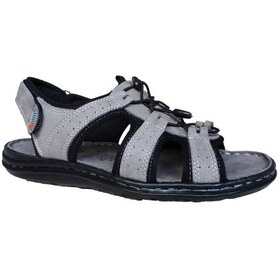 Resim Dr.Soft Erkek Deri Sandalet 024-0044 - Gri 