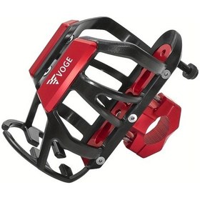 Resim Meridiangoods Kırmızı Universal Su Matarası Tutucu Loncin 300 Ac/ds/q250 Motosiklet Titreşim Önleyici 