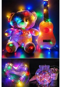 Resim Pilli Yılbaşı Çam Ağacı Ev Süsleme Ledi 3m 28 Adet Ledli Işıklandırma Rgb Led Işık Diğer 