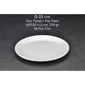 Resim Tuva Therm Melamin Int Düz Tabak 25 Cm 6 Adet 