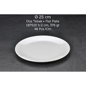 Resim Tuva Therm Melamin Int Düz Tabak 25 Cm 6 Adet 