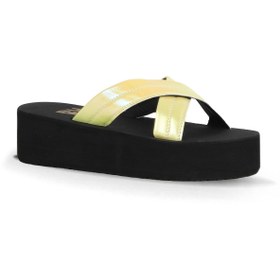 Resim Bueno Shoes Sarı Limon -sipahi Kadın Dolgu Topuklu Terlik 26wt230164 