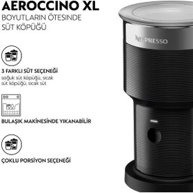 Resim Nespresso Aeroccino XL Süt Köpürtücü, Siyah 