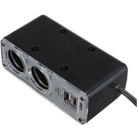 Resim Araç Çakmak Çoklayıcı 2 Çakmak 2 Usb Çoğaltıcı Araba Soket (224563492) 