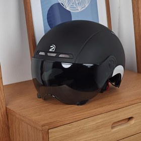 Resim PEMILA Unisex Bisiklet Kaskı ABS Sert Kabuk & EPS Yastıklama, Çok Açılı Ayarlanabilir Rüzgar Geçirmez Vizör, Nefes Alabilen Mesh Paneller, Isı Yalıtımlı Astar, Ayarlanabilir Uyum ve Reflektif Güvenlik İşaretleri Dağ/Yol/E-Bisiklet Seyahat için - Siyah, Ebike Güvenlik Ekipmanı 