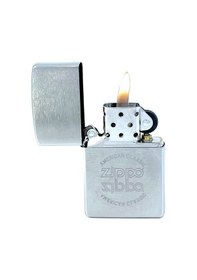 Resim Zippo American Classic Reflection Dizayn Çakmak Gri 