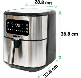 Resim 6.5 L Akıllı Yağsız Hava Fritözü, Şık Metalik Tasarım 