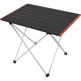 Resim Panipal Alüminyum, Katlanabilir Kamp Ve Piknik Masası, Omuz Askılı Taşıma Çantasıyla S Turuncu 