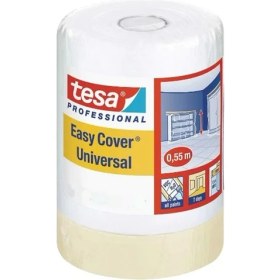 Resim Tesa 4403 Easy Cover 25mx55cm Bantlı Boya Naylonu Örtü ve Maskeleme Bantlı Boya Naylonu Speedy Mask 