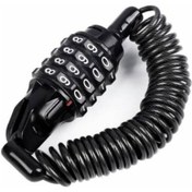 Resim Mini Kask Kilidi 4 Haneli Şifre Bisiklet İçin Uyumlu 4x120Mm 