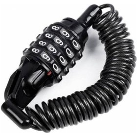 Resim Mini Kask Kilidi 4 Haneli Şifre Bisiklet İçin Uyumlu 4x120Mm 