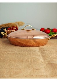 Resim Kapaklı Bakır Tava 24 Cm Diğer 