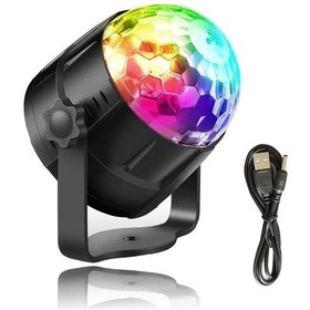 Resim Springsun Usb Led Renkli Disko Topu Işığı - 7 Renkli Modern Stüdyo Projeksiyonu Ve Ambiyans Aydınlatması 