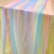 Resim Güneş Işıkları Tulle Masa Koşusu, Çiçek Detaylı Renkli Dantel Etek, Düğün, Bebek Duşu, Parti, El Sanatları, Dikiş, DIY Projeleri İçin Mükemmel, El Sanatları Aksesuarı | Güneş Işıkları Masa Aksesuarı | Polyester Kumaş 