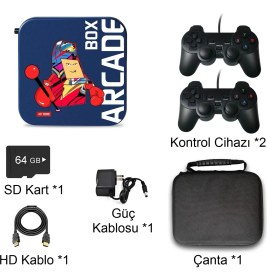 Resim MDSTECH TV İçin Retro Arcade Oyun Konsolu - Klasik Oyunlar, HDMI Çıkışlı 
