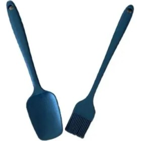 Resim 6'lı Gri Silikon Spatula ve Fırça Seti, Mutfakta Pratik Kullanım Sağlar 