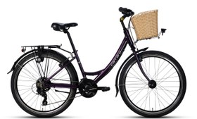 Resim Carraro Jasmine 26 Jant Şehir Bisikleti Mor-Gri 44 cm 