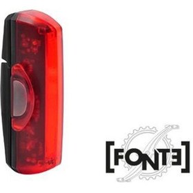 Resim Fonte USB Şarjlı Bisiklet Arka Stop Far Siyah 