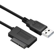 Resim aogo Usb 2.0 To 7+6 13 Pin Sata Laptop Cd/dvd Harici Bağlantı Kablosu Slimline Sata Usb Çevirici Adaptör 