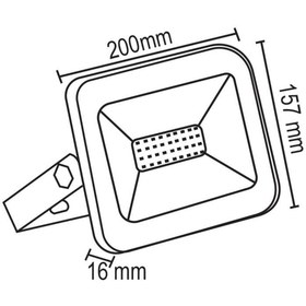 Resim Forlife 50W Slim Kasa Led Projektör (Günışığı) 