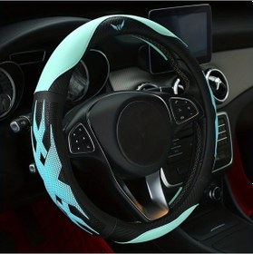 Resim Honeybeeshop Yeni Araba Direksiyon Kılıfı Camgöbeği Evrensel Spor Dört Mevsim İç Halka Kılıf Film Camgöbeği 