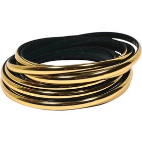 Resim Gold Altın Yapışkanlı Nikelaj Tampon Panjur Şeridi 9 Mm 5 Metre 