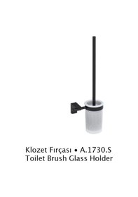 Resim Duxxa A.1730S F1 Mat Siyah Klozet Fırçası 