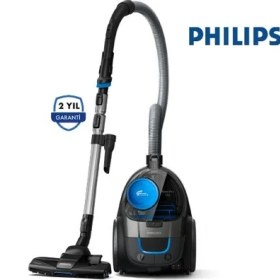 Resim Philips Powerpro Toz Torbasız Süpürge - Kuvvetli Emiş Gücü, Hepa Filtre ve 1.5 L Toz Haznesi, Turbo Başlık Philips Türkiye Garantili 